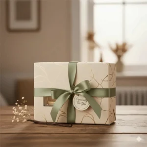 A beautifully wrapped vanilla perfume gift set, an ideal affordable fragrance present for women in the UK.