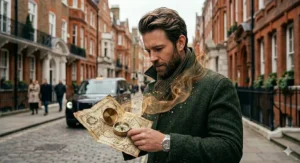 An infographic guide helping men select the perfect long-lasting, warm cologne for the British winter.