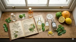 A collection of unisex fragrances highlighting various citrus scent profiles.