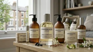 A display of the full collection featuring our bestselling fresh unisex scent range.