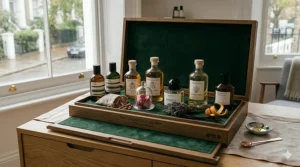 Collection of small, portable unisex perfume atomisers for travel.