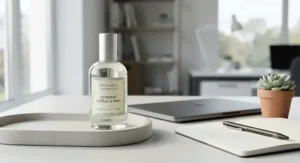 A fresh and subtle citrus scent suitable as a polite perfume under £50 for open-plan UK offices.