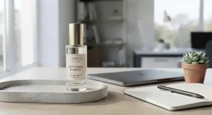 A travel-sized perfume under £50 for work, perfect for slipping into your handbag for a quick top-up.