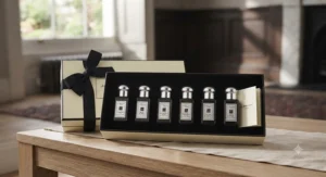 A discovery set of miniature Jo Malone London colognes for fragrance layering.