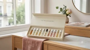 Selection of mini perfume discovery vials for a thoughtful fragrance gift