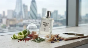 Botanical and wood notes of a fresh unisex office fragrance suitable for open-plan workspaces.