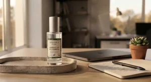 A cruelty-free vegan perfume under £50 for work, highlighting ethical beauty options popular in the UK.