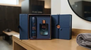 The complete deodorant and cologne combo gift set packaged for active men and fitness enthusiasts.