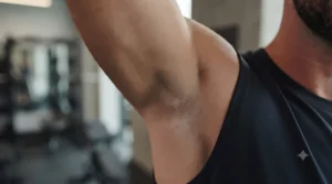 Close-up of the deodorant and cologne combo showcasing fresh and invigorating daily workout scents.