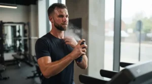 Sweat-resistant deodorant and cologne formulated to last through a high-intensity workout session.