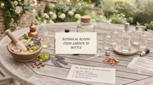 Applying an unscented body lotion before spraying a light summer fragrance to improve longevity on the skin.