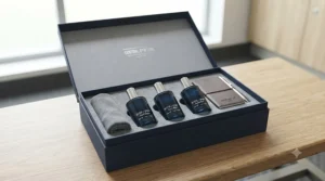 Men's miniature travel size sport fragrance gift set featuring dynamic fresh scent bottles.