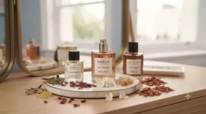 Lineup of budget-friendly women's fragrances comparing longevity and notes for a sensual perfume under £60.