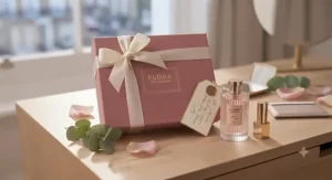 Beautifully wrapped British luxury fragrance gift set, perfect as a first-date perfume for women.