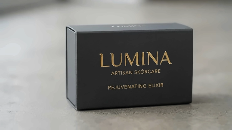 A beautifully designed formal fragrance gift set showcasing minimalist luxury packaging details