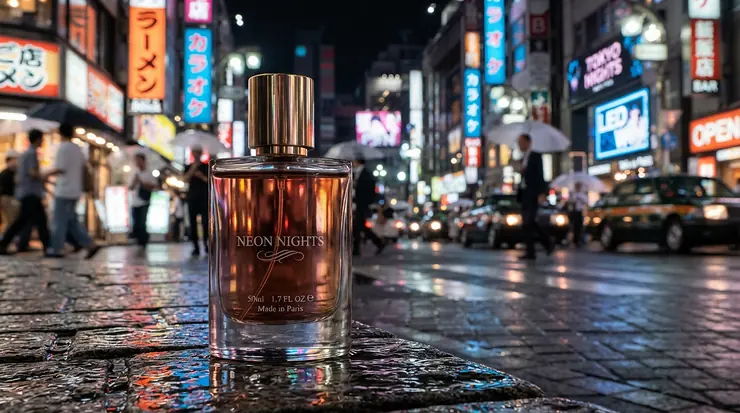 Capturing the energy of nightlife with a modern unisex night out fragrance ready in hand